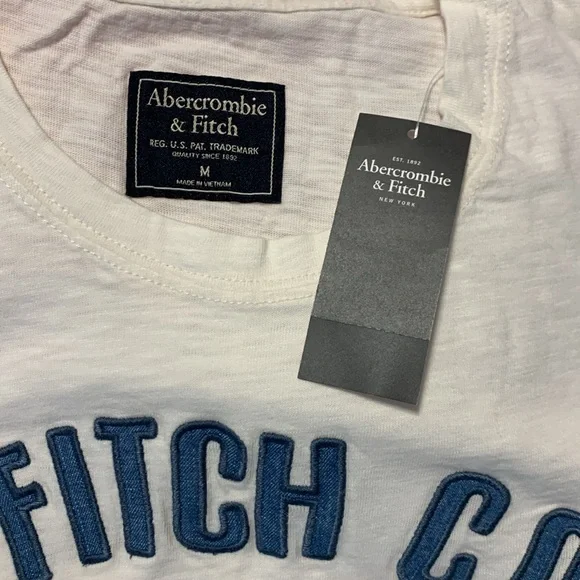 Vintage Abercrombie & Fitch Embroidered Logo Tee - Picture 10 of 13